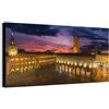 Wallazz Quadri Moderni Soggiorno Emilia Romagna - Bologna, Parma, Modena, Rimini, Ravenna - 100% Made in Italy - Stampa HD su Tela Canvas - Quadro Camera da Letto - Qualità Artigianale - 70x140cm