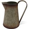CVHOMEDECO. 17.8cm Rustic Milk Jug, Metal, with Rustic Watering Can for Home And Garden