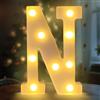 Fancysky Lettere LED da 22 cm, Lettere Luminose Led, Adatte per Proposte di Matrimonio, Festival, Feste e altri Eventi per Creare un'atmosfera Romantica e Accogliente (N)