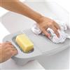 LLpotata Lavabo per lavare a mano i vestiti, in plastica, per la casa, con supporto, portatile (A-off-white)