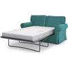 MASTERS OF COVERS Copridivano Letto Ektorp 2 Posti, Velluto Premium Laguna | Compatibile con IKEA Ektorp divano letto 2 posti. Solo fodera, divano non incluso. Velluto premium.