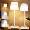 Xiake Lampada da Tavolo Senza Fili 2 Pezzi,Luce calda Colore 3000-600oK,Impermeabile IP54 lampade da tavolo senza fili (Weiß, Lampe)