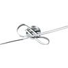Eglo LED Plafoniera Selvina a 2 luci, lampada da soffitto per soggiorno | e cucina, in alluminio e plastica, lampada da corridoio in cromo e bianco, lunghezza 70 cm