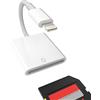 WASRUYI per iPhone Lettore di schede SD Memory Lightning a Adattatore per fotocamera Compatibile per iPad 13 12 11 Pro Max X Xs Xr 8 7 6 Plus 6s Se Air Mini Accessori Adaptador Phone Camera Viewer per Apple