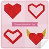 DIYthinker Rosso Abstract Cuore Origami Occhiali Panno di Pulizia di Natale Screen Phone Cleaner 2pcs Tessuto della Pelle Scamosciata