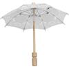 Pissente Ombrello da Sposa in Pizzo, Ombrello da Sposa Pieghevole Compatto e Leggero con Impugnatura Ergonomica per la Fotografia di Feste (WHITE)