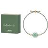 Thun Bracciale quadrifoglio 2025 - Bracciale con cordino regolabile e scatola verde, 1 pezzo
