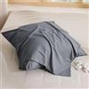 BEDSURE Federe Cuscini 40x40 Cotone - Set da 2, Oeko-TEX, Antracite | Copricuscini Decorativi 100% Cotone, Morbido Anallergico Traspirante, Fodere con Cerniera Nascosta, Lavabili in Lavatrice