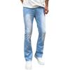 OBiQuzz Jeans da uomo - Bootcut - Jeans da uomo in denim, pantaloni elasticizzati Hip Hop, pantaloni da jogging Eenager Ragazzi Streetwear Loose Fit Boyfriend-Jeans Y2K Pantaloni sportivi classici