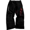 DDDMOISHOP Pantalone Nero Baggy Y2K Uomo, Pantaloni Larghi Estivi Leggeri per Palestra E Bodybuilding, Versatili per Casa, Sport E Tempo Libero