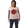 Foo Fighters T Shirt FF Band Logo Official Womens Skinny Fit Black Donna