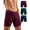 CLOSEMATE Boxer da Uomo in Viscosa di bambù, Confezione da 3 | Traspiranti, con Tasca Anatomica e Gamba da 15 cm Anti-Sfregamento per un Comfort che Dura Tutto il Giorno