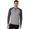 Hanes Manica Lunga Beefy Henley Camicia Uomo (Pacco da 1)