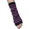Skateboard Frog Guanti Femminili Neri Stampa Croce Stile Gothic Y2K Hip Hop | guanti donna neri con stampa croce stile streetwear harajuku grunge scaldamuscoli accessorio perfetto per look alternativi