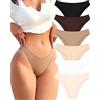 ALL OF ME 6 Pacchetti di Mutande Donna Cotone Intimo Set Mutandine Cotone Scivola Multipack Hipster Traspirante S-XL