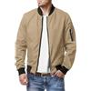 Oanviso Giacche da Uomo Bomber Jacket Casuale Cappotti Leggera Giacca Outdoor Giubbotto Sportiva Giubbino Bomber con Tasche Maniche Lunghe Slim Fit Giacca Classico Primavera Autunno