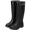 pvucpot Stivali Pioggia Donna Gomma - Stivaletti Pioggia Donna Gomma Galosce Stivali Giardino,Stivali di Gomma Donna Impermeabile Antivento in Nero Marrone Grigio,Stivali Gomma Donna Pioggia Casual