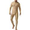 QIXING Set intimo termico da uomo foderato in pile con calzamaglia lunga calda per inverno, sci, calcio, lavoro