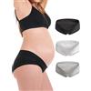 Herzmutter Mutande Premaman Cotone - Oeko Tex 100 - Set da 3 - Gravidanza - Mutandine Premaman - Slip maternità - 5730