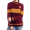 Merchoid Harry Potter - Maglione con stampa di Quidditch di Grifondoro, replica dell'uniforme di Quidditch di Grifondoro, maglia a costine, per uomini e donne