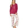 BISBIGLI Pigiama donna in caldo cotone pantalone palazzo art. 292251