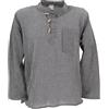 GURU SHOP GURU-SHOP Camicia a Righe Nepal Fisher Hippie Camicia Goa, Dicotone, Camicie da Uomo