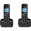 Alcatel Telefono cordless duo con segreteria telefonica nero Alcatel F860DUONOIR
