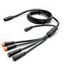 XBERSTAR Bicicletta elettrica 1T4 1T5 Impermeabile Cavo Controller Luce Ebrake Parabrezza Cavo di Conversione Accessori E-Bike Integrazione Impermeabile 1-5 per KT Controller ADE (Nero)