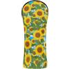 EOSDT Copri testa estivo in pelle con girasole blu | Copertura impermeabile per mazze da golf, vestibilità robusta, per la tua mazza da golf
