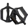 Vootnifig Pedali per bicicletta in plastica antiscivolo, design piatto per MTB per ghiaia per cicli ibridi - Set doppio riflettore 11 x 9,5 cm