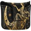Loancwa Golf Putter Mallet Head Cover Chiusura Magnetica Accessori Golf | Modello impermeabile della dea astrologica dell'unità di elaborazione