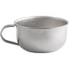 ECMQS Tazza da tè in metallo, grande, 220 ml | Tazza da campeggio all'aperto con manico, bicchiere aperto per escursioni, picnic, viaggi