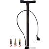 Vootnifig Pompa per bicicletta resistente, pressione massima 160 psi, con manometro grande, doppia testa valvola per gonfiare pneumatici auto