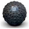 GYMENIST Pested No Bounce Slam Ball allenamento intensivo allenamento palestra esercizi pesi attrezzature (9,1 kg, nero estremo)