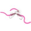 Mosche Artificiali Massimo Clini Sea Worm Saltwater Fly - 5 mosche da mare da pesca a mosca montate a mano su amo, Misura amo a scelta, per spigola, pesce serra e ricciola, Made in Italy