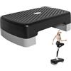 Generico Stepper Per Esercizi, Altezza Regolabile 17,7 Pollici Step Aerobico | Stepper Aerobico Ad Altezza Regolabile, PP, 45x28x13 Cm, Con Design Antiscivolo Per Allenamento Cardio In Palestra