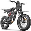 Pudari R700 Bicicletta elettrica da montagna, batteria da 48 V 25 Ah,CE/EN15194 | Freni a disco idraulici, ammortizzatori idraulici, motore a spazzole, pneumatici da mountain bike 20*4, display intelligente