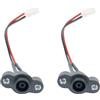 Adiythbm Porta di ricarica per scooter elettrico Connettore universale Slim | Kit a 2 porte; compatibilità universale; profilo sottile; ingombro 28x14mm per ES1-ES4.