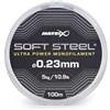 Fox Matrix Soft Steel Ultra Power Monofilamento 0,23 mm 4,9 kg 100 m, lenza commerciale per pesca alla carpa, ad alta resistenza al nodo, forte, flessibile, ideale per pole rig e lunghezze di aggancio per