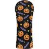 EOSDT Cartoon Pumpkin - Copri testa da golf, colore: Nero | Sharp - Copritesta per mazza da golf, in similpelle, foderata in peluche, per la tua mazza
