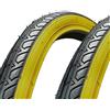 ECOVELO 2 Copertoni 700 X 28; 28 x 1 5/8 1/8 (28-622); 28 x 1.10 NeroPara per City Bike, Stradale, Trekking, Vintage | Pneumatici Stradali Neri in Gomma Bici