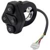 Marchfunny Interruttore impermeabile per scooter Kukirin A1 resistente all'acqua | Misura precisa per kukirin A1, connettore a 6 pin, supporto manubrio sinistro, integra comandi di direzione e luce