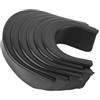 Upluckey Fodere in gomma per tavolo da biliardo da 5,1 cm, set da 6 pezzi | Tagliato per adattarsi a tavoli, 4 angoli e 2 laterali, altezza 5 cm, colore nero colloide, facile installazione