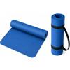 GOOGO Materassino yoga antiscivolo spesso, 183×61 cm, tappetino fitness in gomma TPE per yoga, pilates, stretching, home training e ginnastica (blu scuro)