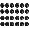 Vueqkueg Palline da Tennis Confezione da 24 per Allenamento Donna Nero 66mm | Pacco da 24 palline tennis, peso 60 g, rimbalzo 1,2 mm, colore nero, dimensione 66 mm, adatte a principianti femminili.