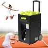 Generic Macchina per palline da tennis con APP e telecomando, capacità di 50 palline, max 37 mph, 4 ore di resistenza, trapano personalizzato per Topspin e Backspin, perfetta per principianti allenamento da