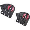 ECMQS 1 paio di basi per montaggio casco costruite forte struttura ABS adatto per FF801 FF353 FF320 per ciclismo neve sport casco di ricambio