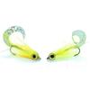 Mosche Artificiali Massimo Clini Chartreuse Wiggle Minnow - 5 mosche da bass da pesca a mosca montate a mano su amo, Misura amo a scelta, per persico trota e persico reale, Made in Italy
