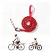 GLOUVDEYZ Corda di traino per bici per adulti e bambini, per barra di traino della | Corda di traino resistente da 226,8 kg, elastica fino a 3 metri, in nylon, per bicicletta, accessori per mountain bike