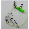 Searigs - Pesca in mare puleggia Pennel Clip Down Rig 3/0 Ganci x 3 Rig - Progettato per distanze Casting su terreno ruvido, corpo 22,7 kg, Snood 12,2 kg Cod, Bass, Conger, Whiting, Pouting, Smooth